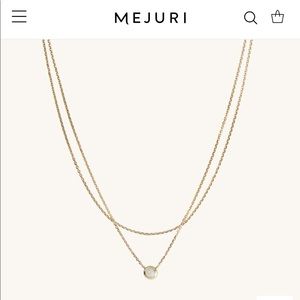 Mejuri NWT layered opal necklace